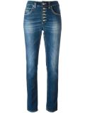 buttoned high-rise jeans