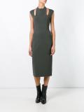 cut-out pencil dress