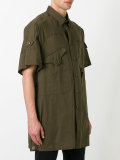 asymmetric pocket shirt