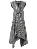 trapeze hem midi dress