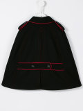double breasted cape coat 