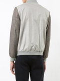 contrast bomber jacket 