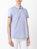 classic collar striped T-shirt