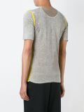 contrast trim fitted T-shirt