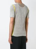 contrast trim fitted T-shirt