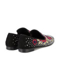 crystal embroidered loafers