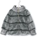 faux fur bomber jacket