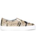 metallic slip-on sneakers