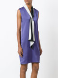 scarf neckline dress