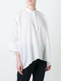 band collar shirt