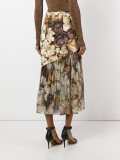 floral print bias skirt 
