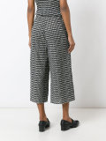 zig-zag cropped trousers