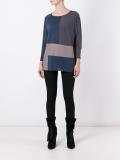 block colour jumper