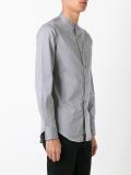 band collar shirt