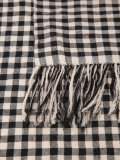 cashmere checked scarf