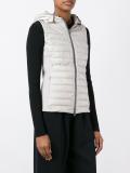 zipped hooded gilet