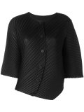 pleated button top