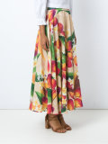 mango and floral skirt