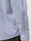 band collar striped shirt 