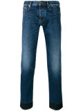 regular-fit block hem jeans