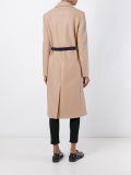 belted buttoned coat