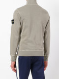 zip-fastened sweatshirt