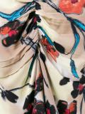 Lucid print gathered skirt