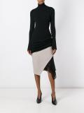 turtleneck metallic pullover