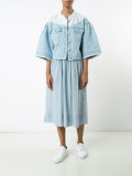 flared-sleeve denim jacket