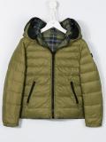 tartan padded jacket