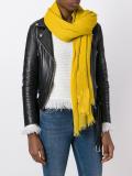 raw edge scarf
