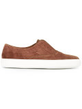 brogue slip-on sneakers