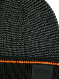 logo plaque knit beanie