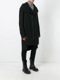 off centre fastening coat 