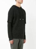 double sleeve hoodie 