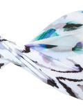 printed bandeau bikini set