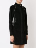 panel ribbed coat