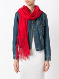 Valentino Garavani pleated and lace scarf