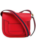 striped strap shoulder bag 