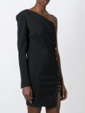 one shoulder fitted dress