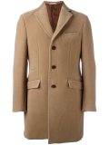 buttoned mid-length coat