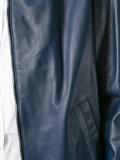zipped bomber jacket