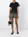 lace insert T-shirt