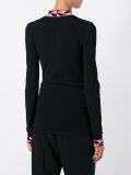 patterned collar jumper 