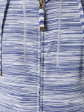 striped zipped hoodie
