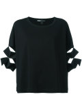 slashed sleeve T-shirt