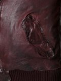zipped leather jacket