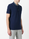 contrast collar polo shirt 