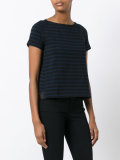 striped grosgrain trim T-shirt