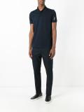 embroidered fish polo shirt